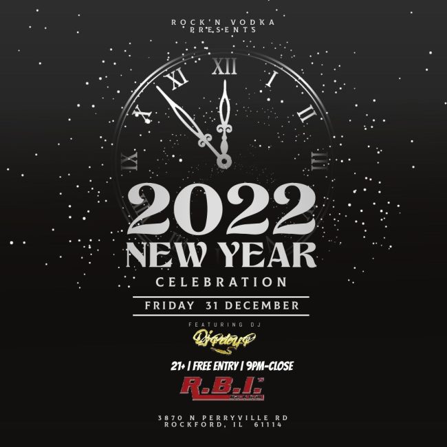 New Years with Dj Petey P at RBI &#8211; Presented by ROCK&#8217;N Vodka