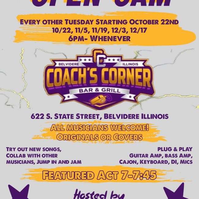 Coaches Corner Open Jam Hosted by Lola Blu