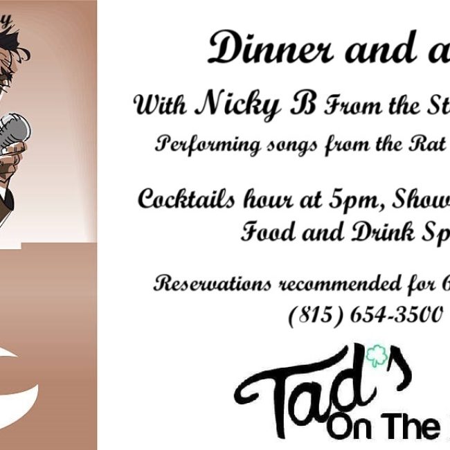 Dinner and a show with Nicky B @ Tad&#8217;s on the Rock