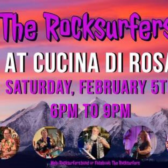 The Rocksurfers back at Cucina di Rosa!