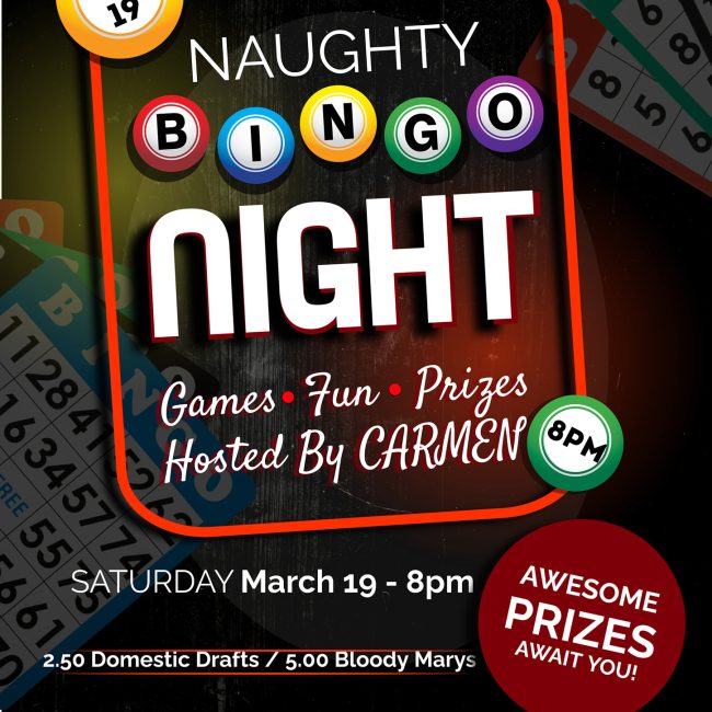 Naughty Bingo Hosted by Carmen