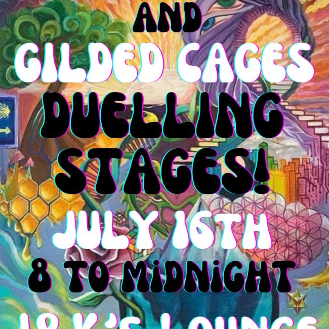 TETRADACTYL and GILDED CAGES duelling stages!