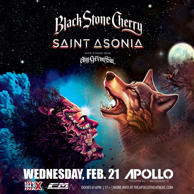 Saint Asonia and Black Stone Cherry @ The Apollo Theatre AC