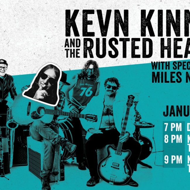 Kevn Kinney of Drivin N Cryin and Rockford&#8217;s own Rusted Hearts. Kelly Steward &#038; The Restless Kind