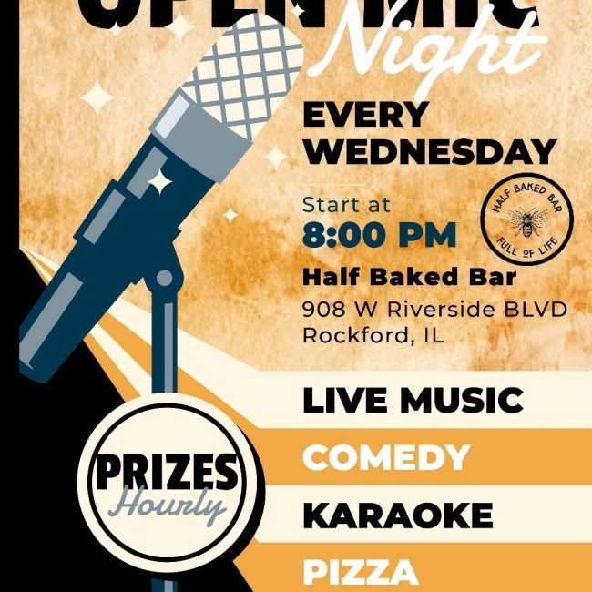 Open Mic Night @  Half Baked Bar