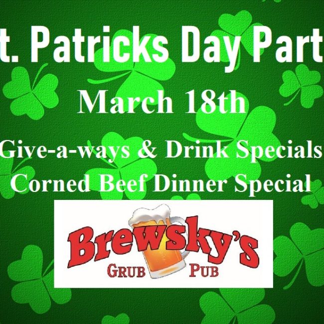 Brewsky&#8217;s St. Patrick&#8217;s Day Party