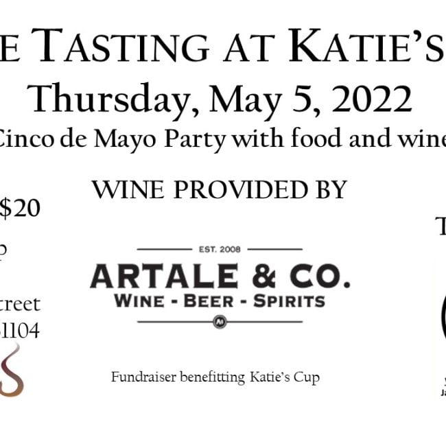 Trinadora at Wine Tasting Benefit for Katie’s Cup Coffeebar