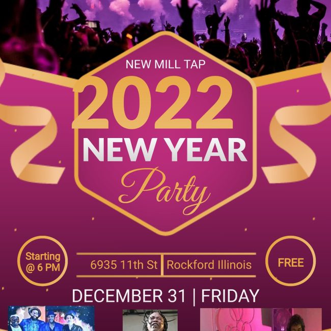 BRINGING IN THE NEW YEAR AT THE NEW MILL TAP….featuring ”THE ROCK CITY BLUES BAND”