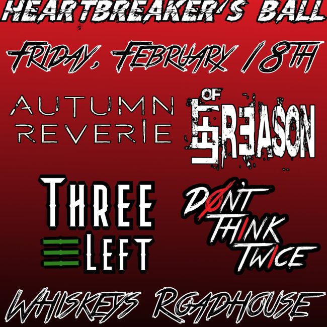 AMP Presents: Autumn Reverie, Left of Reason, Three Left, Don’t Think Twice