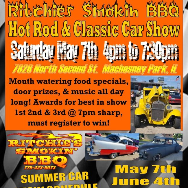 Ritchie’s Smokin’ BBQ 2nd Annual Hot Rod & Classic Car Show