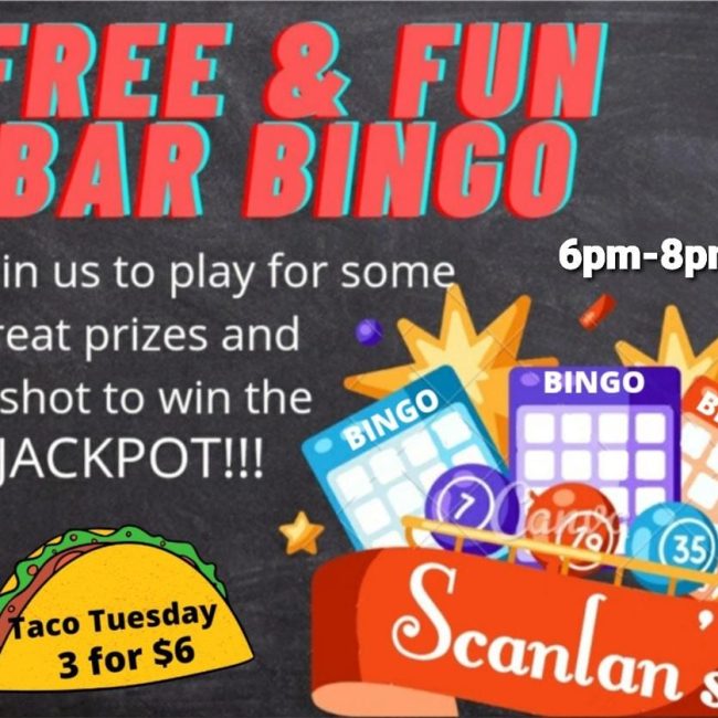 Bar Bingo @ Scanlan’s