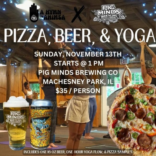 Pizza Beer and Yoga @ Pig Minds Brewing Co.