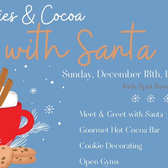 Cookies & Cocoa with Santa hosted by Kidspot