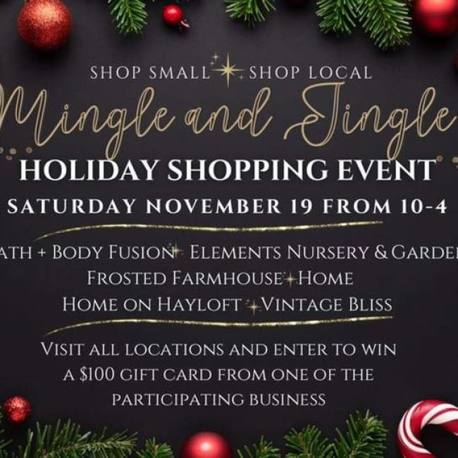 Mingle + Jingle Local Holiday Shopping Event