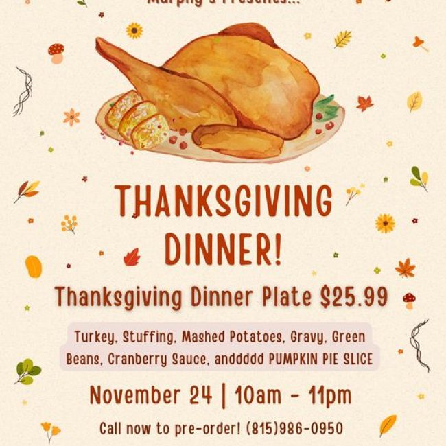 Thanksgiving Dinner @ Murphy’s Pub & Grill