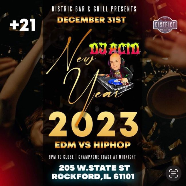 New Year’s Eve Event @ District Bar and Grill