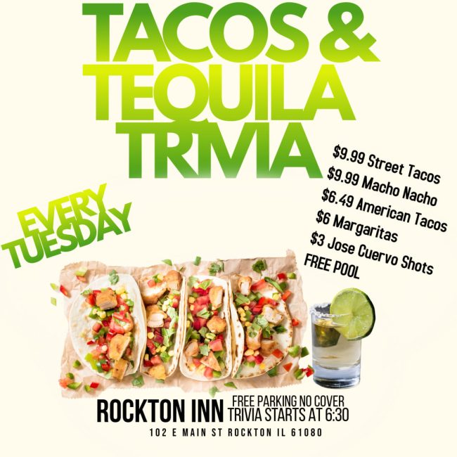 Tacos N Trivia Tuesdays @ Rockton Inn Pub & Grub