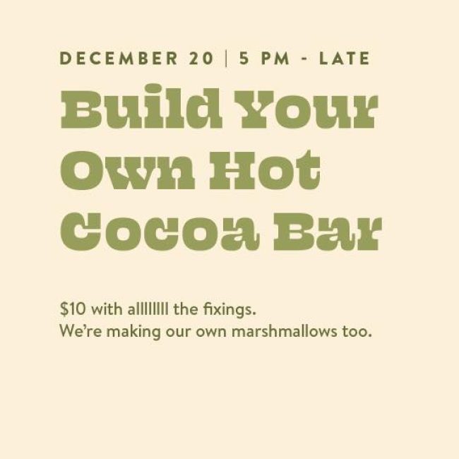 Build Your Own Cocoa Bar @ 5bar.co