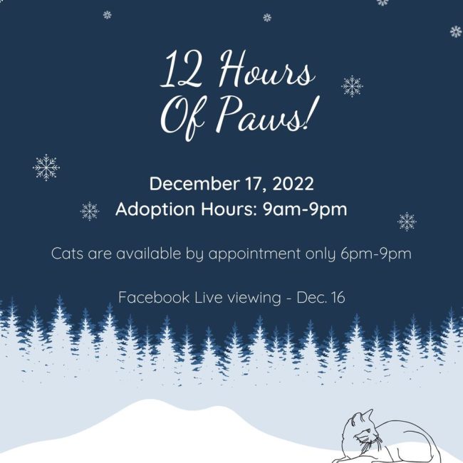 12 Hours of PAWS @ Paws Humane Society Rockford