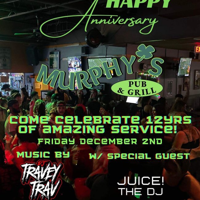 12 Year Anniversary Party @ Murphy’s Pub