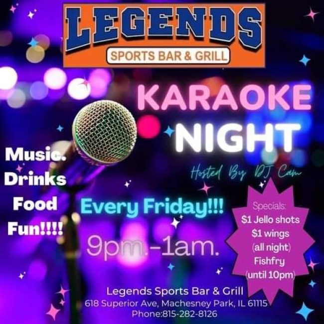 Karaoke Night @ Legends Bar & Grill