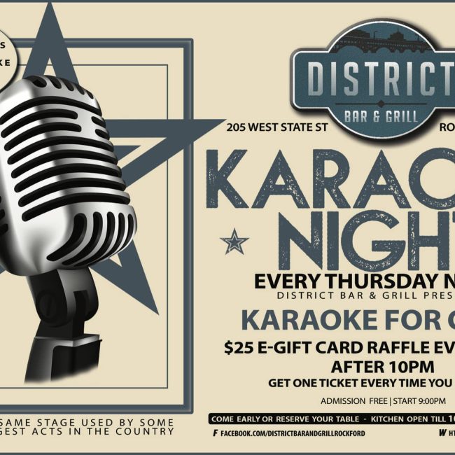 Karaoke Thursdays @ District Bar and Grill