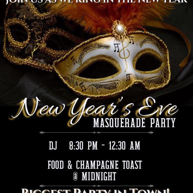 New Year’s Eve Masquerade Party @ Benny’s Slots