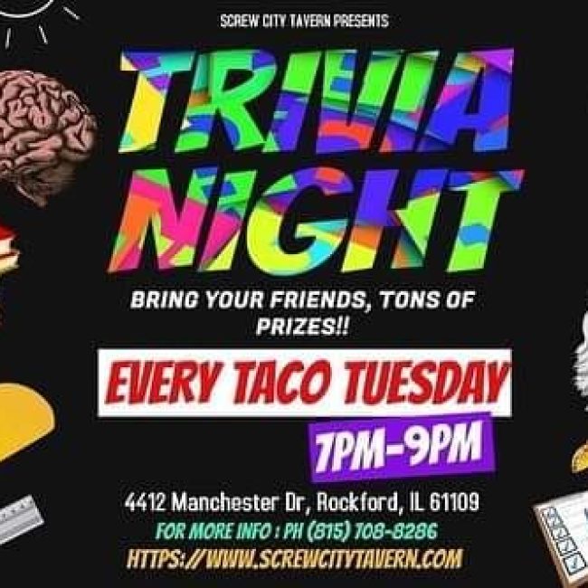 Taco Trivia Night @ Screw City Tavern