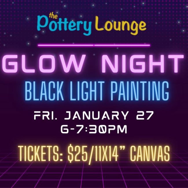 Glow Night-Black Light Canvas Painting The Pottery Lounge