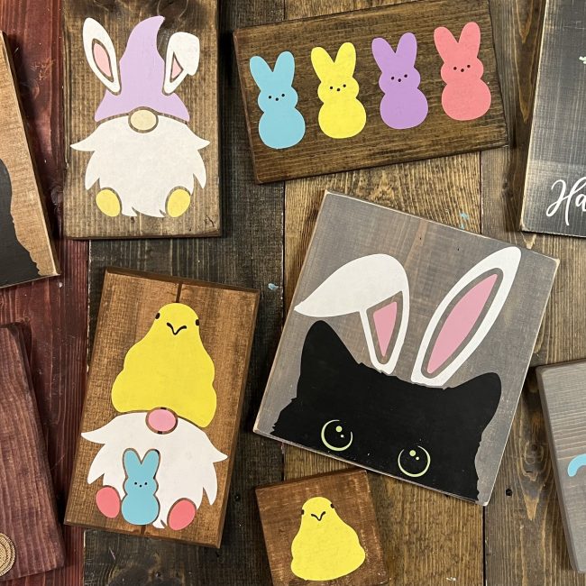 Spring/Easter Walk-in Make & Take Painting Event Bristle & Timber
