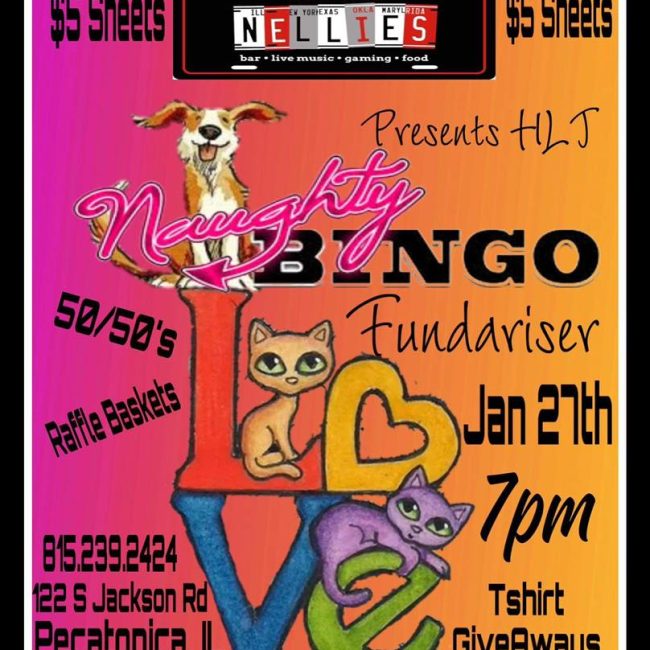 Naughty Bingo Fundraiser for HLT HOT ROD NELLIE’s BAR