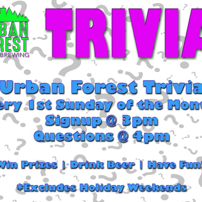 Trivia! @ Urban Forest Craft Brewing