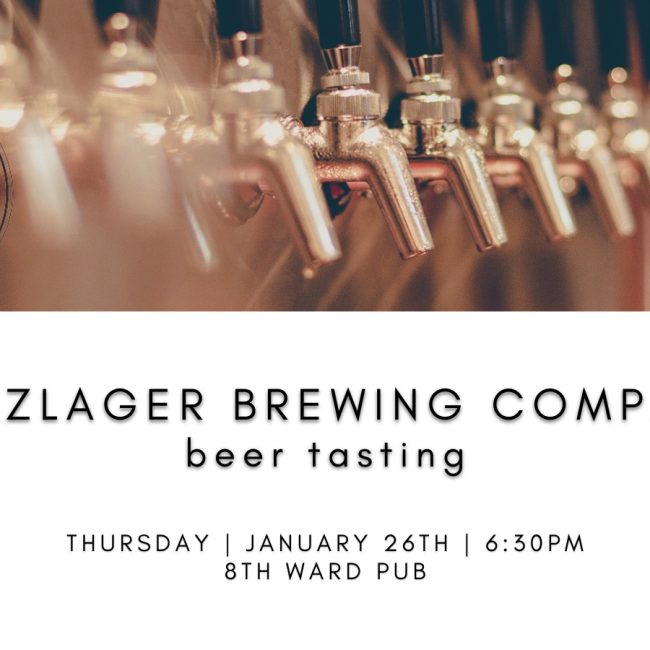 HOLZLAGER BREWING CO. BEER TASTING @ 8th Ward Pub