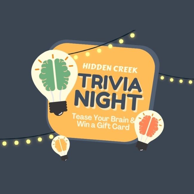 Weekly Trivia @ Hidden Creek Estates