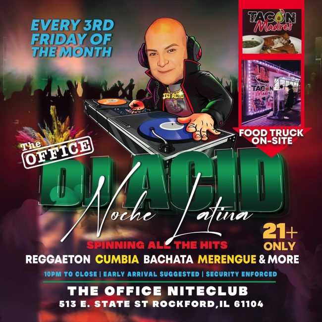 Noche Latina With Dj Acid @ The Office Niteclub