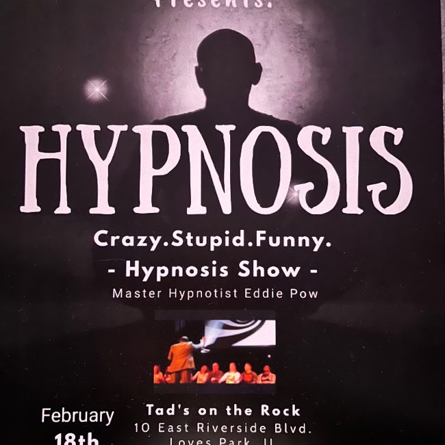 Master Hypnotist Eddie Pow @ Tad’s on the Rock