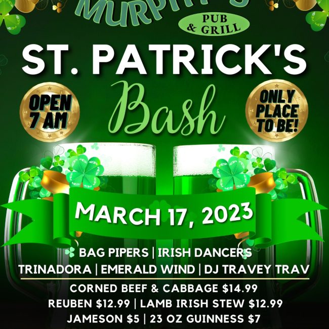 Murphy’s St. Patrick’s Day Bash! @ Murphy’s Pub