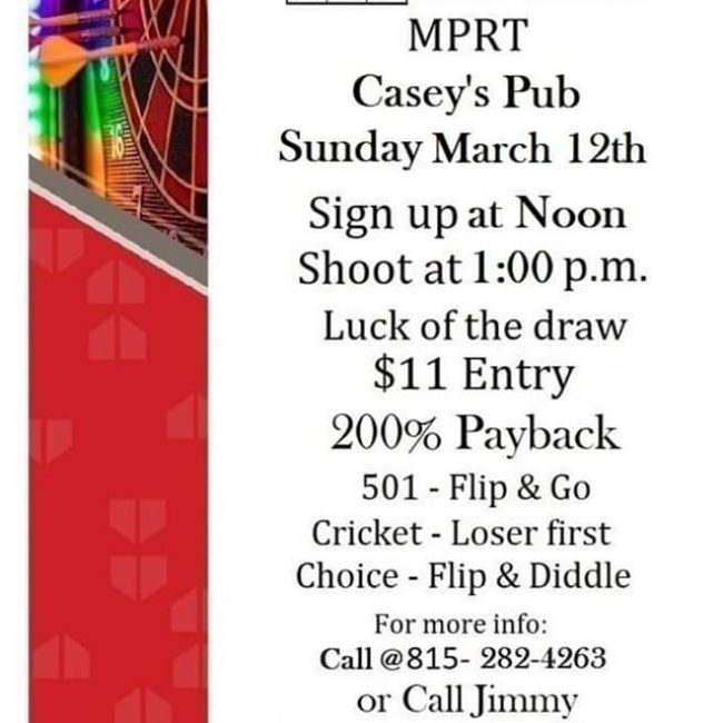 DART TOURNAMENT @ Casey’s