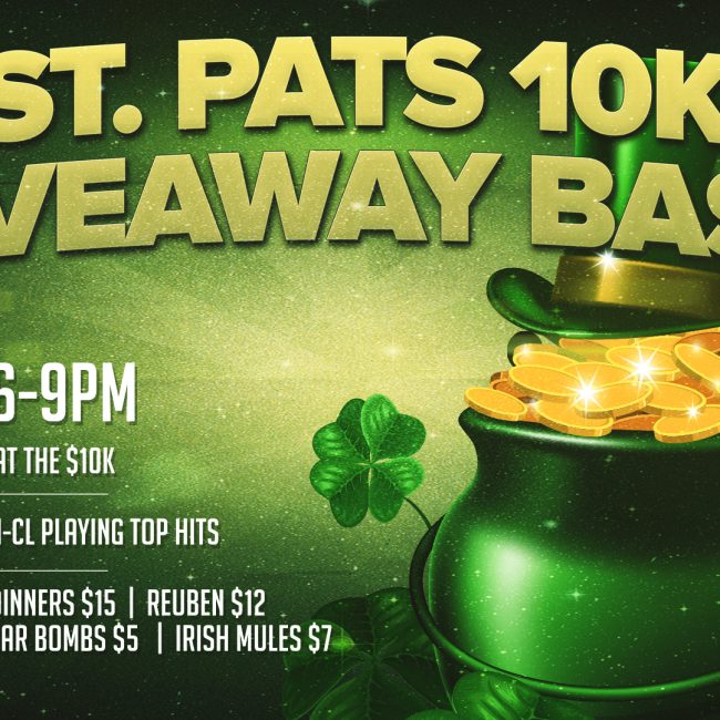 St. Pats 10k Giveaway Bash @ Fozzy’s Bar & Grill