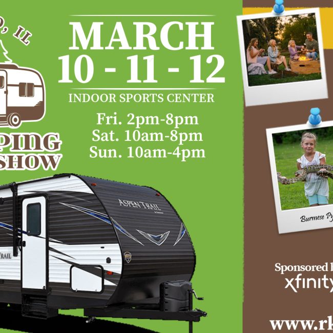 49th Annual Rockford, IL RV, Camping & Travel Show @ Mercyhealth Sportscore 2 Indoor Soccer Center