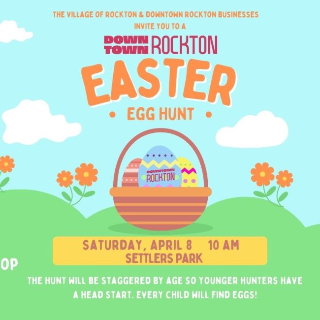 Downtown Rockton Easter Egg Hunt @ Settler’s Park