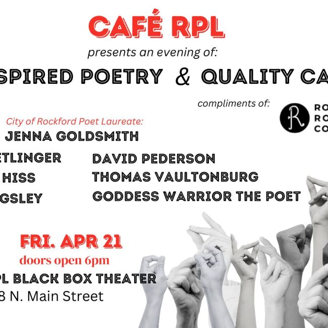 Cafe RPL Presents: An Evening of Inspired Poetry & Quality Caffeine @ The RPL Nordlof Center