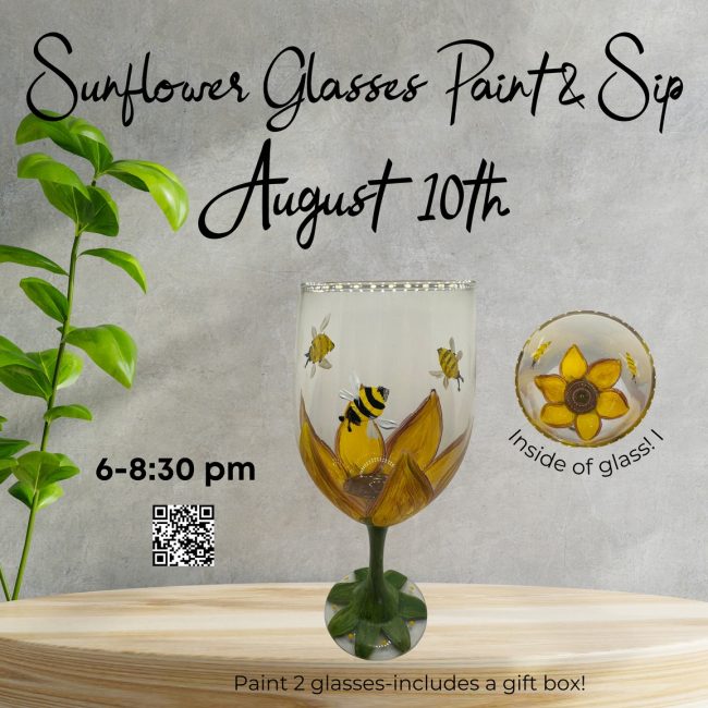 Sunflower Wine Glass Set