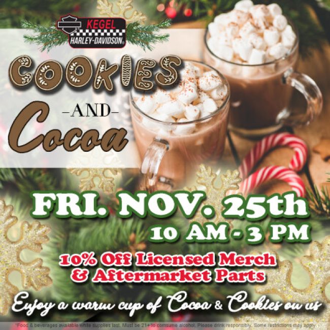 Cookies & Cocoa at Kegel Harley-Davidson