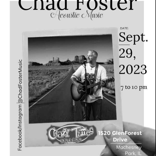 Chad Foster-Acoustic @  Crazy Times Pub & Grub