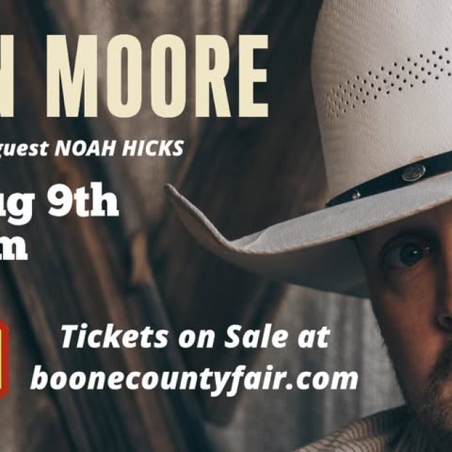 Justin Moore with Noah Hicks @ Boone County Fair