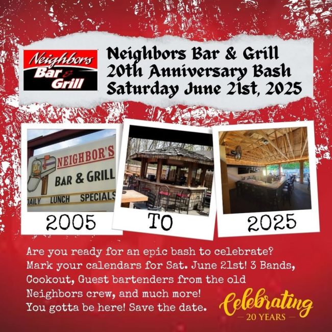 Neighbors Bar & Grill 20th Anniversary Bash