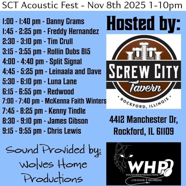 SCT Acoustic Fest @ Screw City Tavern