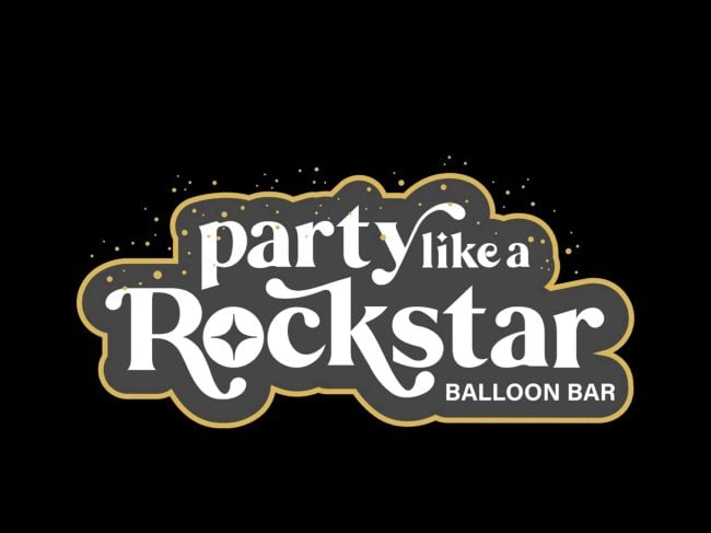 Party Like a Rockstar Balloon Bar