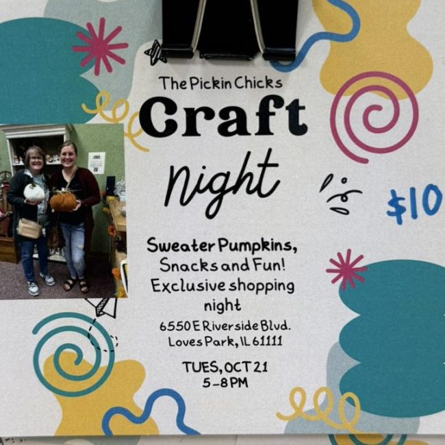 Sweater Pumpkin Craft Night